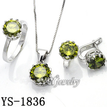 925 joyería de plata con zirconia cúbico para las mujeres (YS-1836)